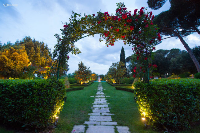 vista sui giardini della insugherata